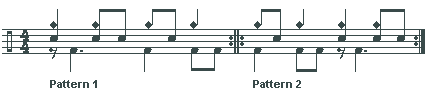 paradiddle groove pattern #1